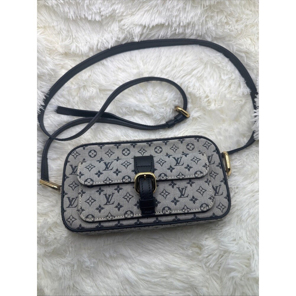 Louis Vuitton Monogram Canvas Crossbody Bag in Beige and Black